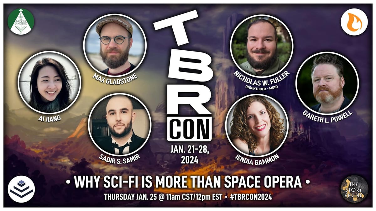 Thursday! Free Online Panel: TBRCon 2024
