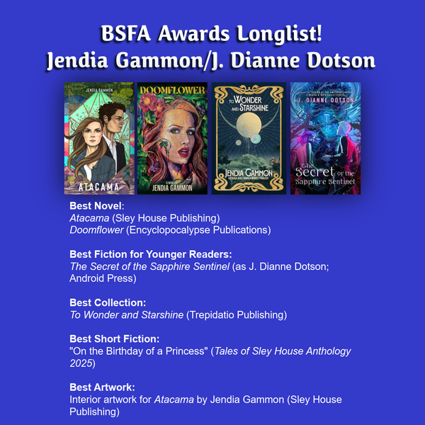 Longlisted for Multiple BSFA Awards as Writer and Artist!
